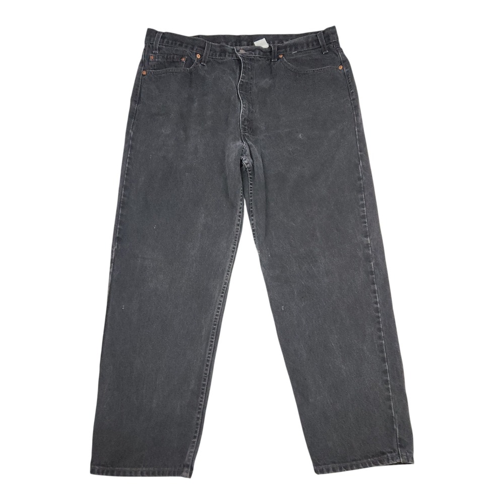 Levi's 550 Relaxed Fit Jeans W42‎ L30 (Measures 40x29) Black Vintage Y2K 90s